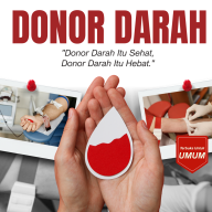 Donor Darah dalam rangka Peringatan Hari Kesehatan Nasional ke-61.